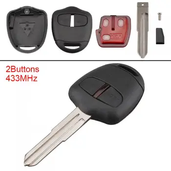 433 Mhz czarny Keyless Car Remote Key Fob z ID46 i akumulatorem do MITSUBISHI Triton Pajero Outlander ASX Lancer MIT8 Lama