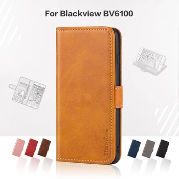 Pokrywa na zawiasach do Blackview BV6100 Business Case skórzana luksus z Magnesem portfel etui na Blackview BV6100 etui do telefonu