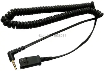 VoiceJoy headset QD(Quick Disconnect) kabel QD do jednego 3,5 - mm wtyczce okrągłej zasilającego do komputera PC,laptopa,smartfona,telefonu komórkowego itp