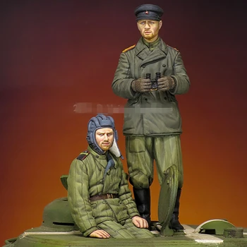 1/35 skala żywiczne figurki model WW2 rosyjski czołg załoga zestaw 144 w częściach неокрашенный