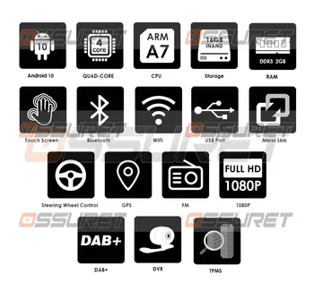 Radio Android10 2Din samochodowy odtwarzacz multimedialny dla VW/Volkswagen/Golf/Polo/Tiguan/Passat/b7/b6/SEAT/leon/Skoda/Octavia radio GPS