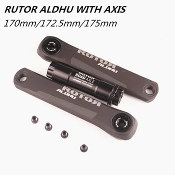 Wirnik ALDHU 170mm 172.5 mm, 175mm wały korbowe z 386 modelem Axis147mm dla rowerów drogowych dla Shimano Chainring z wkrętami