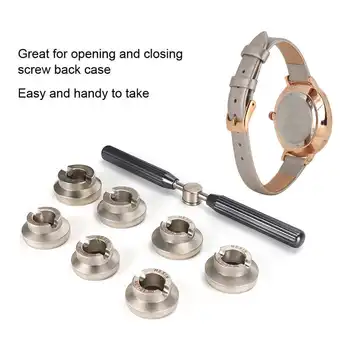 Wysokiej jakości 5537 Watch Screw Back Case Cover Opener Remover klucz 30,5 36,5 mm sztampowo zestaw narzędzi do naprawy godzin dla zegarmistrza