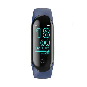 M4 kolorowy ekran inteligentne bransoletka 2020 moda bransoletka sportowy w czasie rzeczywistym krokomierz wodoodporny ciśnienie krwi inteligentny zegarek Hotselling