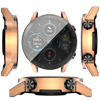 TPU Watch Case Screen Protector Case for Honor Magic Watch 2 46 mm Smart Watch Accessories Full Cover powłoka ochronna Shell