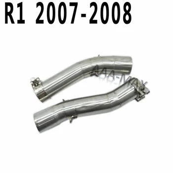 R1 motocykl wydechu муфель link średnia rura do Yamaha YZF-R1 R1 2004-2006 2007 2008 2009 2010 2011 2012 2013 YA015