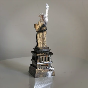 MMZ MODEL nanyuan 3D metal puzzle Statue of liberty model kits DIY Laser Assembly jigsaw model kits puzzle dla dzieci prezenty