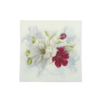 20szt 33*33 cm/16,5*16,5 cm kwiat lilii koktajl czerwony bielsze wzór serwetki Serwetki ślub, urodziny dostawy dekoracji