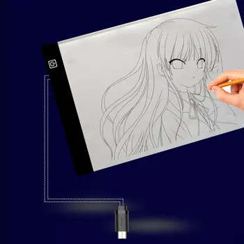 Led cyfrowy tablet LED Light Box sterowanie dotykowe Dimmable Drawing Tracing Animation Copy Board Table Pad Panel Plate