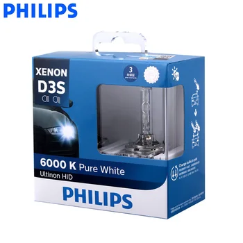 Philips D3S 42403WX 35W Ultinon HID 6000K Cool Blue Xenon White Light Car Upgrade, żarówki, lampa błyskowa Szybki start, para