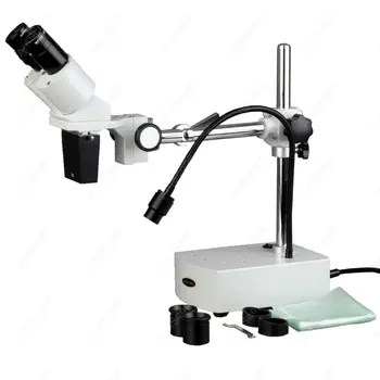 Lornetka стреловидный стереомикроскоп--AmScope dostarcza 5X-10X lornetka стреловидный стереомикроскоп z led gęsią szyją