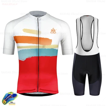 Raudax Cycling Jersey 2020 Pro Team Portugalia Cycling Clothing MTB Cycling Shorts Men Bike Jersey Set Ropa Ciclismo Triathlon