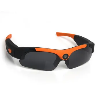 Popularne 1080P SM16 okulary Mini-aparat szerokokątny 120 stopni mini DV kamera DVR kamera inteligentne okulary czarny/pomarańczowy