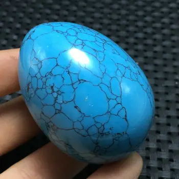 70 g naturalny piękny jajowata turkusowy kamień mineralny próbki 48x35 mm