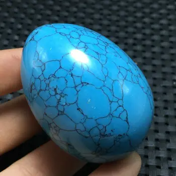 70 g naturalny piękny jajowata turkusowy kamień mineralny próbki 48x35 mm