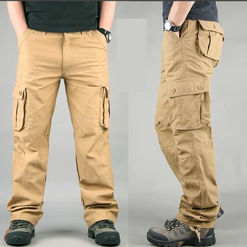 Męskie spodnie cargo lekkie, oddychające szybkoschnące 2019 letnie męskie casual wojskowe wojskowe spodnie taktyczne wodoodporny plus size
