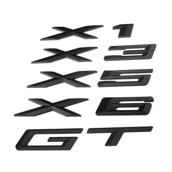 X1 X3 X5 X6 GT list ikona naklejki tylny bagażnik czcionka logo BMW E53 E70 E71 E72 E83 E84 F15 F16 F25 F48 F49 G05 stylizacji samochodów