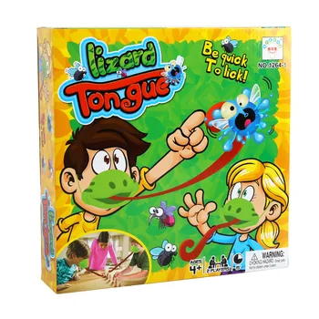 Gorąca jaszczurka wystaje język zabawka zestaw żaba usta wziąć mapę język zabawna gra planszowa dla rodziny partia zabawka Chlidren s Gift Party Game