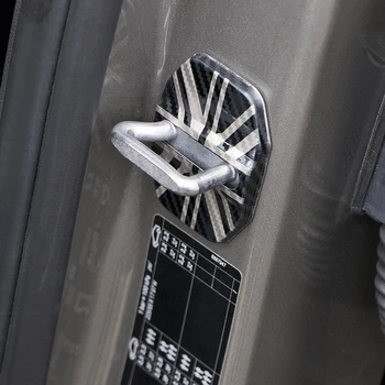 2 szt pokrywa zamka drzwiowego ze stali nierdzewnej ochronna, dekoracyjna osłonka do MINI ONE COOPER S F54 F55 F56 F57 F60 zmodyfikowane akcesoria