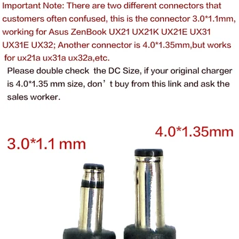 EU Plug Universal 19V 2.37 A 45W 3.0*1.1 mm EU Plug ADP-45AW zasilacz sieciowy do Asus ZenBook UX21 UX21K UX21E UX31 UX31E UX32 UX42