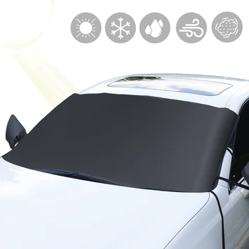 Zimowy samochód szyba lustro tarcza pokrywa anty mróz, lód, śnieg, promieniowanie UV, słońce, kurz ochraniacz ekranu
