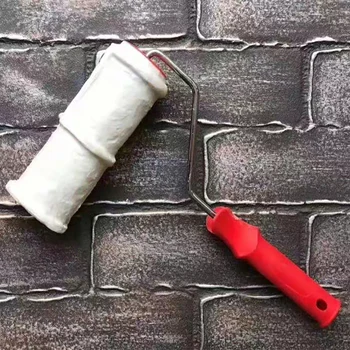 Szablon DIY malarski wałek poliuretanowa drukowanie ochrony środowiska malarstwo dekoracyjne narzędzia cylindra imitować kamień do ściany