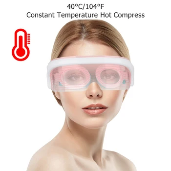 LED Foton masażer oczu okulary odmładzanie skóry ogrzewanie terapia anty zmarszczki dokręcając 3 kolory światła SPA anty-zmęczenie