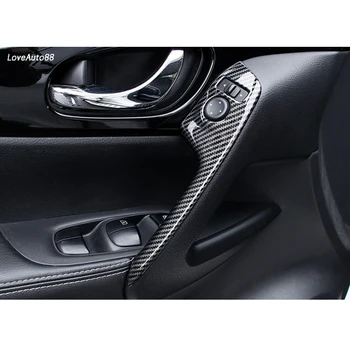 ABS chrom matowy wykończenie drzwi wewnętrzne podłokietnik dekoracja pokrywa wykończenie wewnętrzny panel drzwi uchwyt drążek wykończenie do Nissan X-Trail Xtrail T32