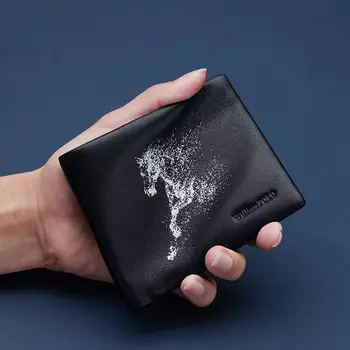 Męski portfel ze skóry naturalnej portfel dla mężczyzn miękki mapa nowy 2020 portfel męski posiadacz karty portfel pudełko skrzynią