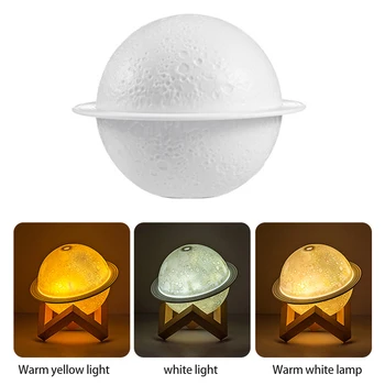 Universe Planet Humidifier Usb Plug-in Electric Spray Home Humidification Nawilżający Water Meter Creative Led Night Light
