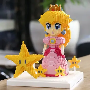 Księżniczka Biqi mini diament mały granulka budulcem dla dorosłych dekompresja dzieci puzzle montaż zabawki w prezencie