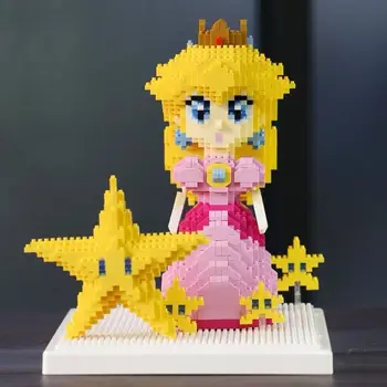 Księżniczka Biqi mini diament mały granulka budulcem dla dorosłych dekompresja dzieci puzzle montaż zabawki w prezencie