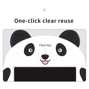 Panda 9-calowy ekran LCD-kreskówka dla dzieci, deska do rysowania pisma tablica do rysowania Przenośny mini-tablica cyfrowa планшетная prasowania