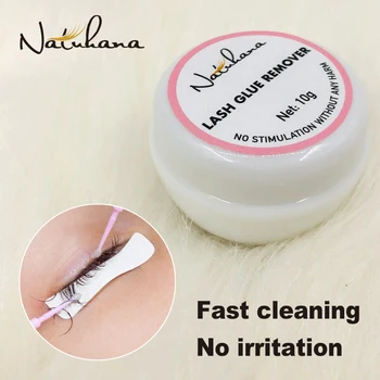 NATUHANA Professional False Eyelash Glue Remover Fast Cleaning Eyelash Extension Narzędzie Non Irritating Adhesive Glue Remover Cream
