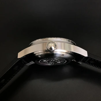 STEELDIVE SD1952 męskie zegarki do nurkowania ceramiczny pierścień 41MM czarny chronograf Szafirowe C3 świetlny NH35 mechanizm z własnym zegarek mechaniczny