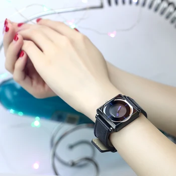 REBIRTH Top Brand Square Women Bracelet Watch kontraktowe skórzane kryształowe zegarek kobieca sukienka damska zegarek kwarcowy