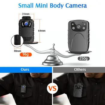 BOBLOV N9 Mini Body Camera Full HD 1296P Small Portable Night Vision Police Camera Support 256G DVR Cam Dropshipping