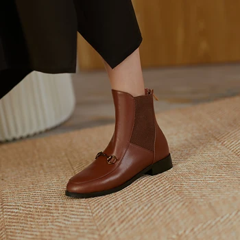 Buty Damskie buty Damskie jesienno-zimowe buty zasznurować botki dla kobiet 2.5 duży rozmiar