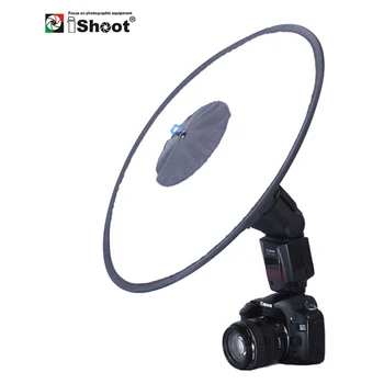IShoot uniwersalny 44 cm łatwe składanie okrągła lampa błyskowa dyfuzor softbox reflektor do Canon Nikon Sony Metz Speedlite nadaje się do makro Sh