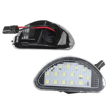 2szt 15 SMD LED Car Auto license Number Plate Light lampa Biały 6000K do Toyota Aygo MK I 2005-DIY Parts Accessories