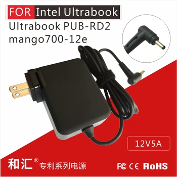 Przenośny 60 W 12V5A 12V4.16A ac adapter zasilania dla Intel Ultrabook PUB-RD2, adapter mango700-12e