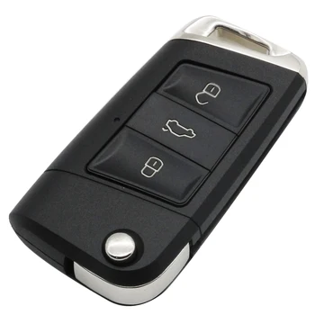 Kutery 3 przyciski wymiana zmodyfikowany klapki, składany pilot zdalnego kluczyka etui do VW Golf 4 5 Passat B5 B6 Polo Touran