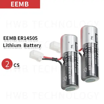 2 szt./lot nowy EEMB ER14505 AA 3.6 V 2400mAh akumulator litowy baterii z wtyczką Darmowa wysyłka
