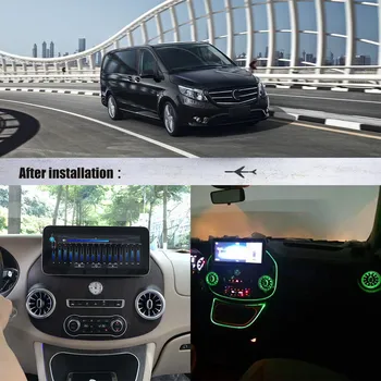 Dla Mercedes Benz Vito Viano Valente Metris W447 Android Radio samochodowy odtwarzacz multimedialny PX6 stereo Radio GPS głowicy ekran