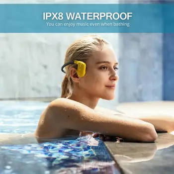 Tayogo W02 pływanie kostna przewodność słuchawki zestaw słuchawkowy Bluetooth tryb głośnomówiący Handphone z FM Педометром IPX8 wodoodporny odtwarzacz MP3