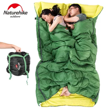 Naturehike oryginalny śpiwór dwuosobowy dla dorosłych, które mogą pomieścić 2 osoby koperta Typle wiosenne i jesienne śpiwory z bawełny