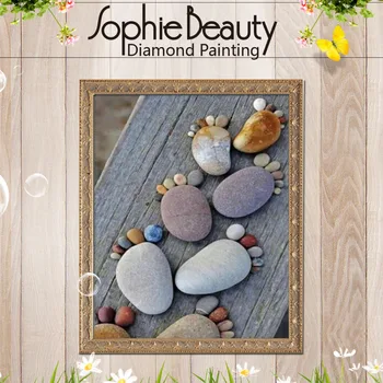 Sophie piękno diy Diament malarstwo haftu zestawy handmade kwadratowa mozaika Kryształ sztuki kamienne nogi haft koralikami rękodzieło
