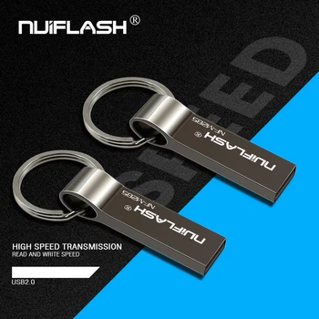 Nuiflash Metal USB Flash Drive 128gb TYPEC Pen Drive 32gb 64gb Usb 2.0 Flash Disk dla iPhone X/8 Plus/8/7 Plus USB Memory Stick