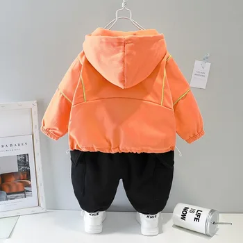 Kids Boy Clothes For Toddler Girl 2020 Fashion Casual Hooded Infant Baby Set Spring Letter Clothing Strój Sportowy 1 2 3 4 Lata