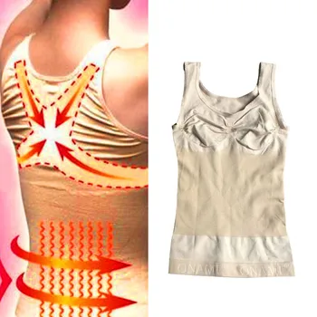 Women Body Shaper Slimming Vest Bust Lift Up Bra Cami Tank Top Underwear gorset bielizna modelująca Camisole XRQ88